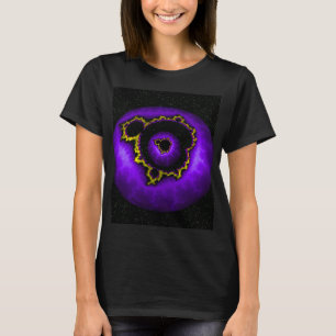 Purple Mandelbrot In A Mandelbrot T-Shirt