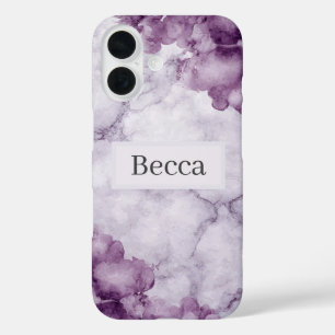 Purple Marble iPhone 16 Case