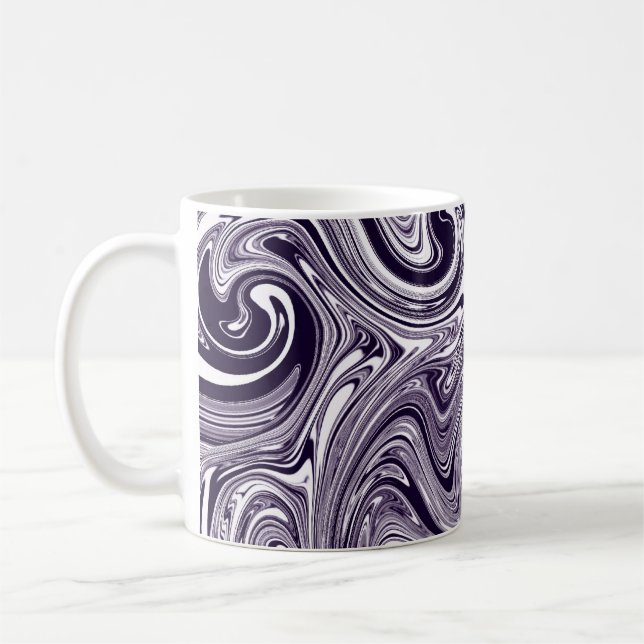 Purple Marble Coffee Mug (Left)