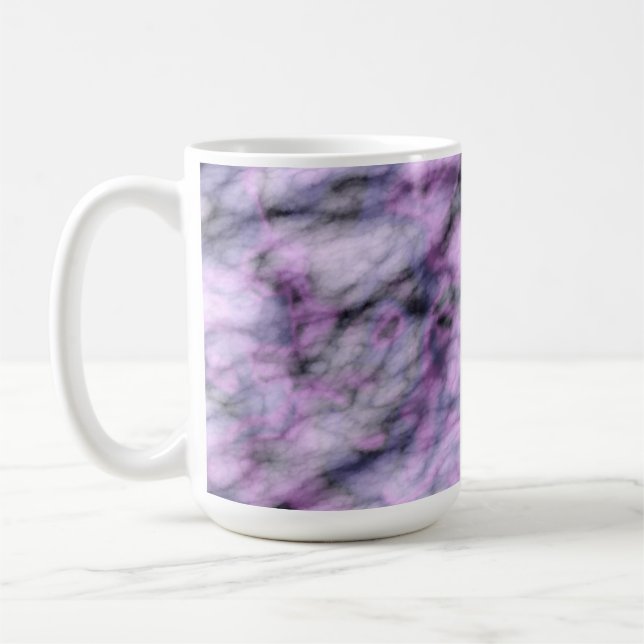 Purple Marble  Coffee Mug (Left)