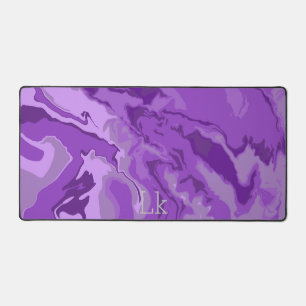Purple Marble Colour Desk Mat