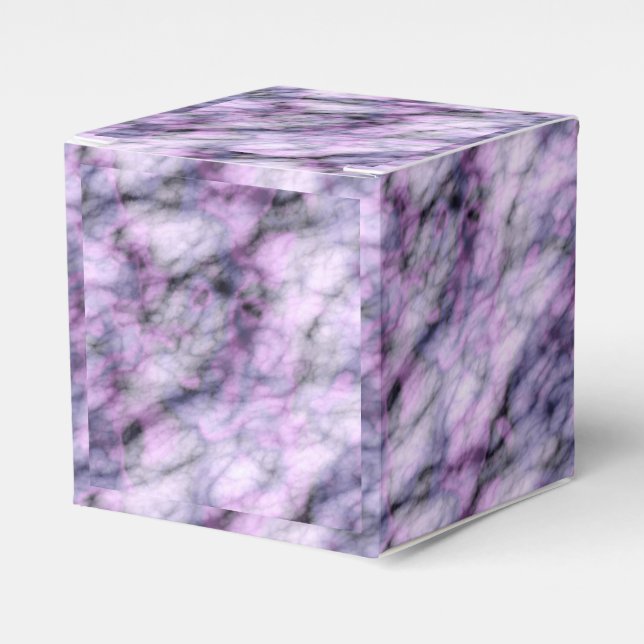 Purple Marble  Favour Box (Front Side)