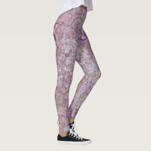 Purple Marble  Leggings