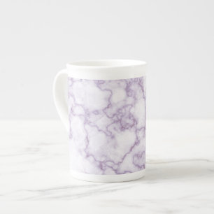 Purple Marble Pattern Bone China Mug