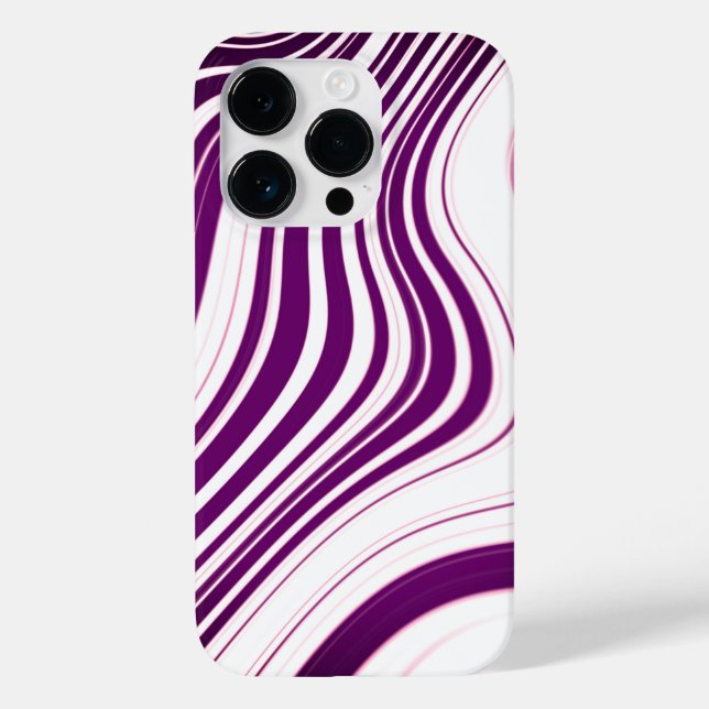 Purple Marble Pattern Case-Mate iPhone Case (Back)