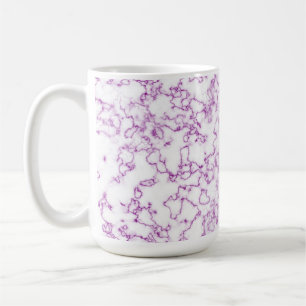 Purple marble pattern coffee mug