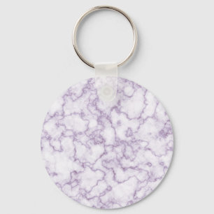 Purple Marble Pattern Key Ring