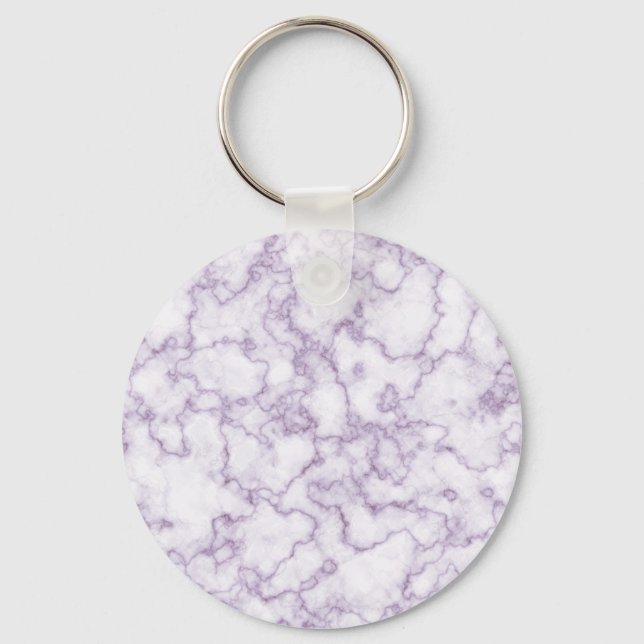 Purple Marble Pattern Key Ring (Front)