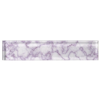 Purple Marble Pattern Nameplate