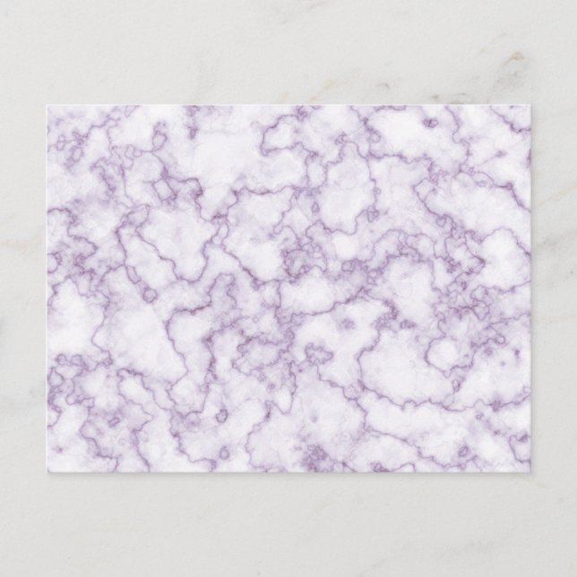 Purple Marble Pattern Postcard (Front)