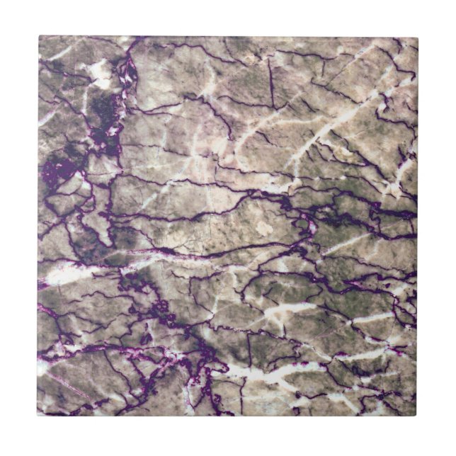 Purple Marble Stone Ceramic Tile (Front)