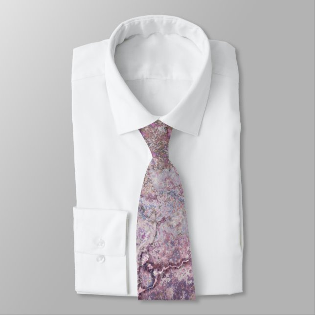Purple Marble  Tie (Tied)