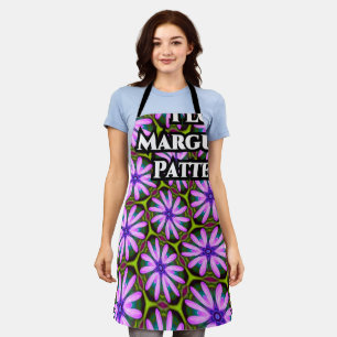 Purple Marguerite Patterns Apron