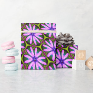 Purple Marguerite Patterns Wrapping Paper