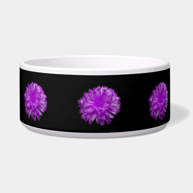 Purple Marigold Dog Bowl (Front)