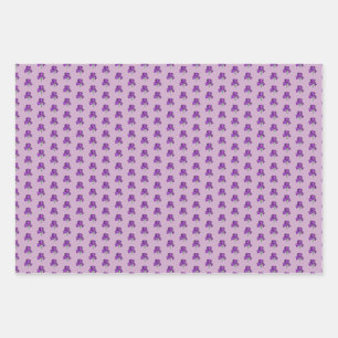 Purple Marker Iris Illustration Wrapping Sheets