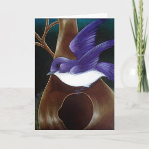 PURPLE MARTIN BIRD CUSTOMIZE Card