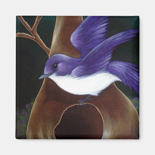 PURPLE MARTIN BIRD Magnet (Front)