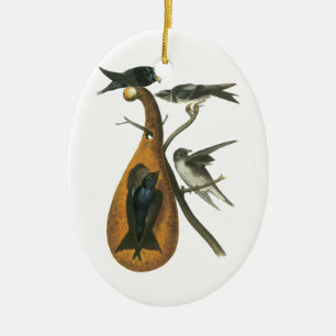 Purple Martin, John Audobon Ceramic Ornament