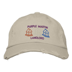 Purple Martin Landlord Embroidered Hat