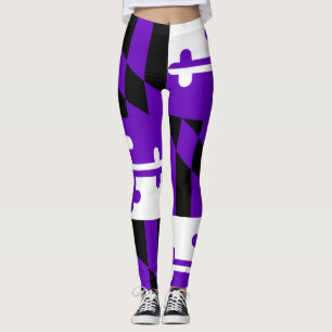 Purple Maryland Flag Leggings