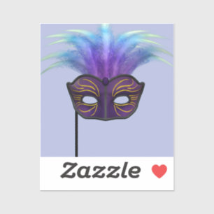 Purple Masquerade Mask Carnival Party Art