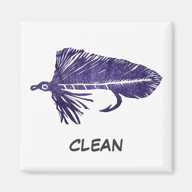 "Purple Matuka" Dish Washer Status Magnet (Front)