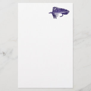 "Purple Matuka Streamer" Trout Fly Stationery