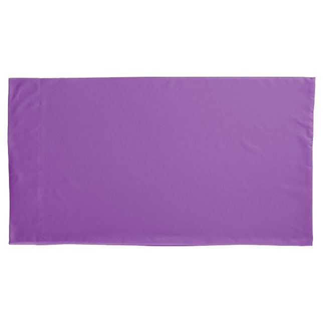 Purple Mauve colour Easily Customise This Pillowcase (Front-Left)