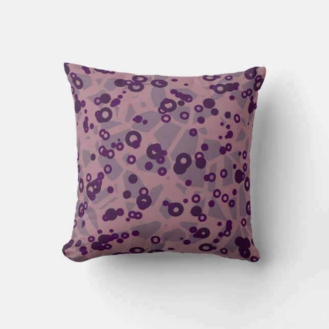 purple mauve geometric cushion (Front)