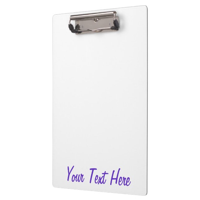 Purple Mauve Grape Stripes Decor Clipboard (Left)
