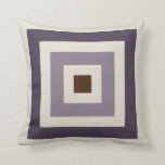 Purple Mauve Plum Geometric Squares Cushion<br><div class="desc">Purple Mauve Plum Geometric Squares on Natural Canvas Print</div>
