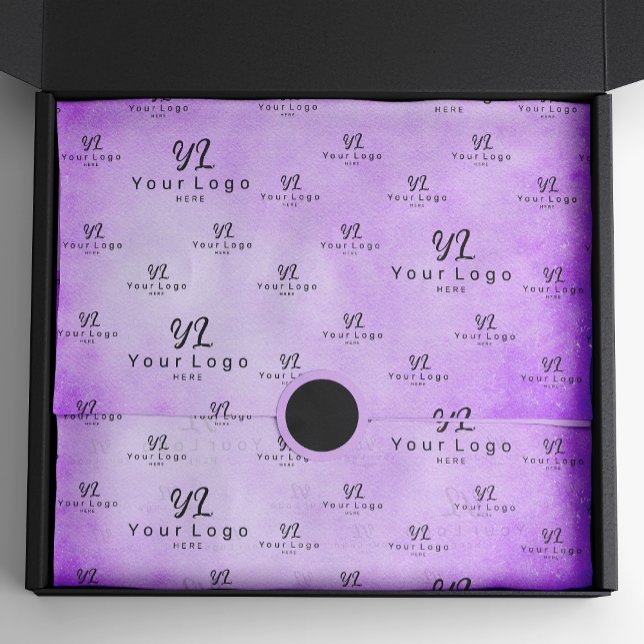 Purple Mauve Watercolor Logo Business Packaging Ti Tissue Paper (Creator Uploaded)