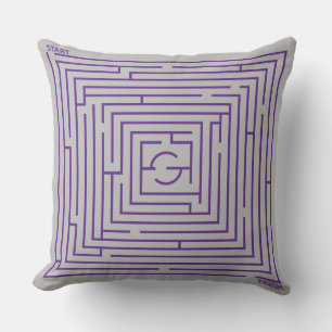 Purple Maze Cushion