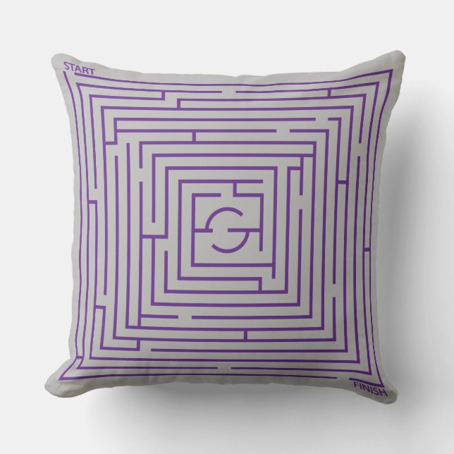 Purple Maze Cushion (Front)