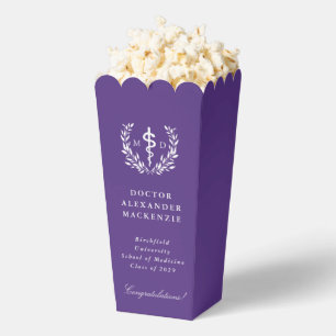 Purple MD Asclepius Graduation Favour Box
