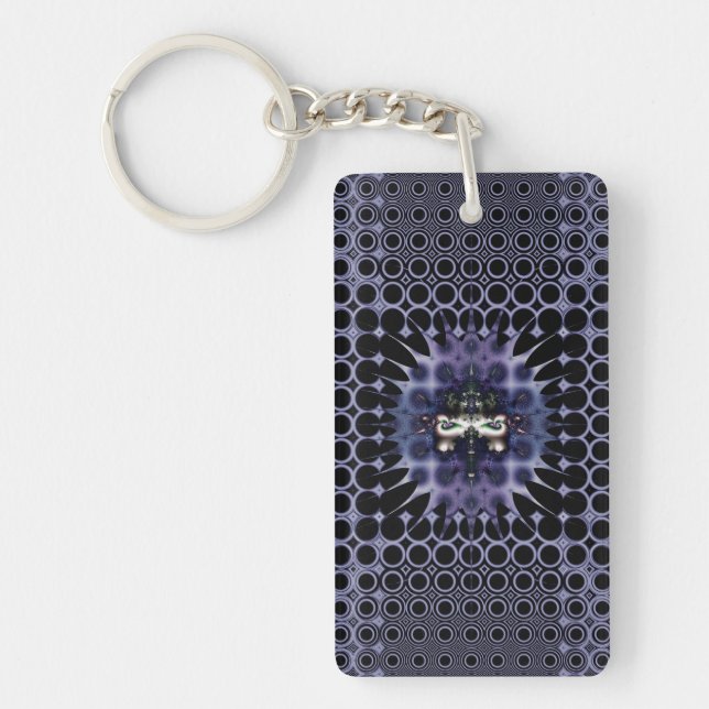 Purple Meditation Key Ring (Front)