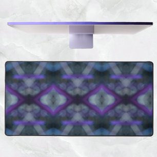 Purple Medley Boho Chic Abstract Desk Mat