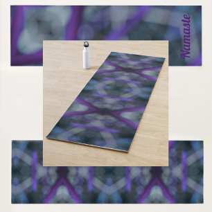 Purple Medley Boho Chic double sided print Yoga Mat
