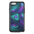 Purple meets Turquoise modern abstract Fractal Art
