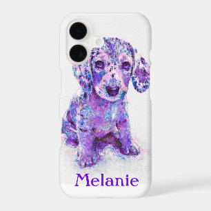 purple merle dachshund iPhone 7 case