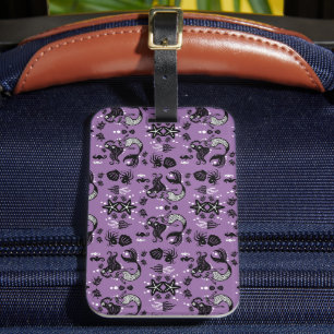 Purple Mermaid Fantasy Luggage Tag