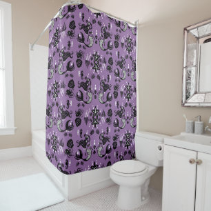 Purple Mermaid Fantasy Shower Curtain