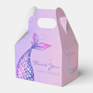 Purple Mermaid  Favor Box