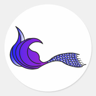 Purple Mermaid Tail sticker