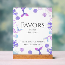Purple Mermaid Themed Birthday Party Favours