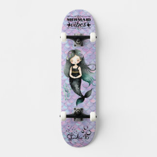 Purple Mermaid vibes Skateboard