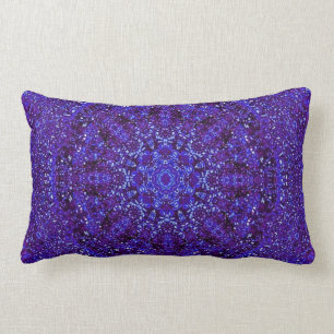 Purple Metallic Lumbar Cushion