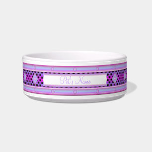 Purple Metallic with black squares Bowl