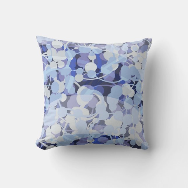 Purple Microbe Pattern Cushion (Front)